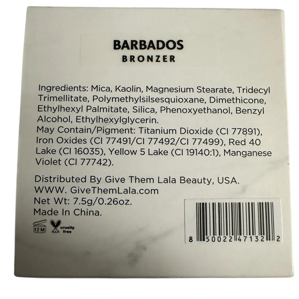 Give Them Lala Beauty: Bronzer in Barbados NIB